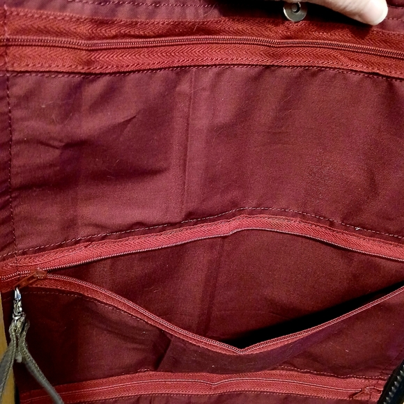 New Southwestern Western Canvas Clutch Travel Hanging makeup bag Wine Wristlet - Picture 8 of 8